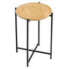 Modway - Xilo Bois et métal ronds Table d’appoint - Chêne-Assemblée requise