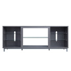 Manhattan Comfort - Meuble TV moderne Brighton 60 po - Gris-Meuble TV moderne autoportant pour salon et chambre