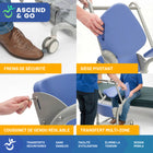 Mobile Patient Lift - Regain Independence - Soulève-personne assis-debout Ascend & Go - capacité 400 lb-Repose-pieds large offrant une stabilité additionnelle au patient