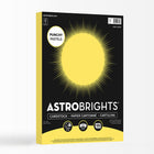 Astrobrights - Papier cartonne Pastel frappant, 8,5 po l x 11 po H, 65 lb, Citron frais, 100 feuilles (91785)-Poids de base : 65 lb./176 gsm