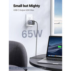 UGREEN - Chargeur Rapide 65W GaN - 2x USB-C/1x USB-A-Un pour tous : Équipé de 2 ports USB-C et d'un port USB-A standard. Lorsque vous connectez 3 appareils, la puissance sera répartie efficacement entre les deux ports pour assurer un courant de charge optimal.