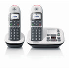 Motorola - Téléphone numérique CD5 Series DECT 6.0 sans fil avec répondeur - Blanc - Paquet de 2-Facile à utiliser : Doté d'un grand clavier facile à utiliser avec des graphiques lumineux, l'écran est grand et lumineux pour une lecture facile