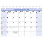 AT-A-GLANCE - Calendrier mural mensuel QuickNotes 2025-2026 - 8 po H x 11 po l - bilingue-16 mois : septembre 2025 - décembre 2026
