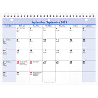 AT-A-GLANCE - Calendrier mural mensuel QuickNotes 2025-2026 - 8 po H x 11 po l - bilingue-16 mois : septembre 2025 - décembre 2026