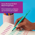 Paper Mate - Flair - Stylos-feutres doubles - Pointes pinceau et moyennes (0,7 mm) - Assortiment - paquet de 8-Livré dans des couleurs de corps assorties