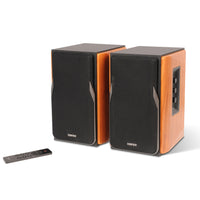 Edifier - R1380DB Enceintes de bibliothèque actives Bluetooth - Brun-Spatialiseur de champ sonore qui permet aux moniteurs de champ proche de produire une scène sonore panoramique