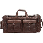 Mancini - Gros sac de voyage Buffalo - 23po x 10po x 10.25po - Brun-Grand compartiment zippé