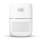 BLACK+DECKER - Purificateur d'air de table avec voyants lumineux - blanc-CADR moyen (débit d'air pur) : 66,4 CFM , poussières : 65,8 CFM , pollen : 77,5 CFM , fumée : 55,8 CFM