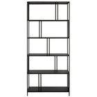 Hudson&Canal - Bibliothèque rectangulaire Cortland de 86 cm de large - Bronze noirci-Un design industriel pour votre bureau, votre bureau, votre salon et plus encore