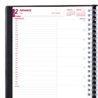Brownline - 2026 Agenda quotidien Essential - Reliure spirale double - 11 po x 8-1/2 po - Noir - Anglais-Section "Choses à faire" sur chaque page