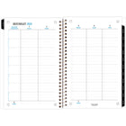 Five Star - Agenda scolaire hebdomadaire/mensuel Artist Touch 2024-2025 - 5 1/2 po x 8 1/2 po - bleu - bilingue-Couverture en poly avec motif de peinture et estampage doré