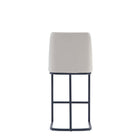 Manhattan Comfort - Serena tabouret de comptoir moderne de 45 cm en similicuir rembourré - gris clair - lot de 3-22,04 po L x 22 po l x 37,79 po H