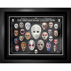 Hockey Goalie Masks Through the Decades - Impression encadree - 35" x 27"-Qualité supérieure - print framed