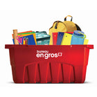 Staples - Le bac rouge réutilisable, Français-Design durable: Conçu pour résister à des charges lourdes et à un usage quotidien