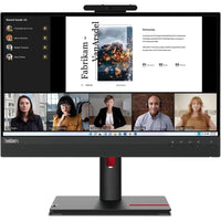 Lenovo - Écran tactile ThinkCentre Tiny-In-One 22 Gen 5 21,5 po IPS WLED - 12N9GAR1US-Écran tactile 10 points FHD de 21,5 pouces (1920 x 1090) sur 3 côtés, quasiment sans bords