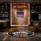 Edmonton Oilers Anthem Line-Up - Toile encadree - 31" x 22"-Dimensions finales: 31.5x22.5