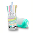 Zebra - Surligneur double face Mildliner - Pointe douce - Couleurs assorties - Paquet de 10-Double extrémité avec pointe ogive et pointe biseautée