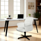 Homy Casa -  Bureau moderne 63 po L - Blanc marbré-Dimensions : 63 L x 35.4 l x 29.3 H po