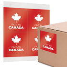 Staples - Étiquettes carrées "Fait au Canada" - 4 po x  4 po - 40 étiquettes-Taille : 4 po x 4 po