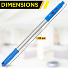 Gritt Commercial - Brosse chasse-toiles - Brosse pour coins de 6 11/16 po - Manche de 20 po - Lot de 2-Fixez facilement la brosse au manche pour un nettoyage en hauteur simplifié