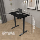 Mount-It! - Bureau électrique compact avec plateau de 40 pouces, noir-Type de panneau de contrôle : Numérique