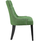 Modway - Regent Tissu Fauteuil d’appoint de salle à manger Ensemble de 2 - Vert-Moulures cloutées à clous