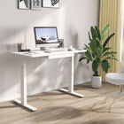 Motionwise - Bureau de la série M2 48 x 24, Motionwise - Bureau électrique assis-debout avec double moteurs et tiroir coulissant - Blanc-Confort intelligent et personnalisable : Équipé d’un panneau de commande à mémoire avec 4 préréglages de hauteur programmables, un écran LED, et un port USB intégré (5V/2,4A) pour garder vos appareils alimentés.
