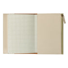 Gry Mattr - Cahier de notes de poche à fermeture à glissière - crème-Cahier de notes amovible