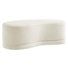 Modway - Nimbus 48" Rembourré Ottoman Bench - Crème-Rembourrage en chenille souple