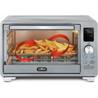 Salton - four grille pain numérique avec friture à air NuRetro - argent métallisé-Grande capacité de 25l (26 pte) — peut accommoder une pizza de 12 po ou 6 tranches de pain. idéale pour les repas familiaux, les collations et les réceptions.