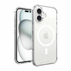 Blu Element - Coque DropZone robuste avec MagSafe pour iPhone 16 Plus - Transparente-Coins avec AirPockets renforcés pour absorber les chocs