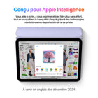 Apple – iPad mini, écran Liquid Retina 8,3 po, Wi-Fi, puce A17 Pro, 512 Go, iPadOS 18, gris cosmique-Apple pencil et smart folio: Jumelé à l’Apple Pencil Pro, iPad mini devient un outil de création immersif et un bloc-notes aux capacités phénoménales. L’Apple Pencil (USB-C) est aussi compatible avec iPad mini. Pour protéger votre appareil et le maintenir à l’angle idéal, optez pour la couverture Smart Folio, disponible en quatre couleurs. Accessoires vendus séparément