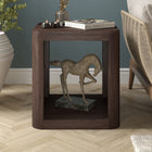 Hudson&Canal - Table d'appoint carrée Kellan (50 cm de largeur) - Brun aulne-Nettoyer avec un chiffon doux et sec, sans produits chimiques agressifs ni produits de nettoyage abrasifs