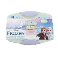 Danawares - Boîte à déjeuner Disney La Reine des Neiges avec plateau - 1100 ml-Capacité de 1 100 ml : suffisamment spacieuse pour contenir toute une variété d'aliments, de collations et de friandises, afin que votre enfant ait de quoi se ravitailler tout au long de la journée