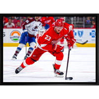 Lucas Raymond Detroit Red Wings - Toile encadree - 31" x 22"-Impression sur toile de qualité supérieure avec bordures enveloppées