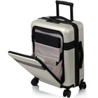 Champs - Ensemble de bagages 3 pièces Onyx II - Ivoire-Chariot léger. Système télescopique en aluminium réglable en hauteur