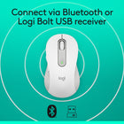 Logitech Signature M650 Souris Sans Fil - Blanc-Boutons de Côtés Programmables: Personnalisez les boutons de côtés de la souris d'ordinateur avec Logitech Options+, sur Windows et macOS. Ajoutez vos raccourcis favoris comme copier/coller