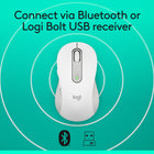 Logitech Signature M650 Souris Sans Fil - Blanc-Boutons de Côtés Programmables: Personnalisez les boutons de côtés de la souris d'ordinateur avec Logitech Options+, sur Windows et macOS. Ajoutez vos raccourcis favoris comme copier/coller