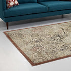 Modway - Hester Vintage turc orné Tapis de 5 pi l x 8 pi L - Brun beige et noyer-Dessous en caoutchouc rainuré de préhension 