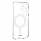 UAG - Plyo Clear Case avec aimant pour Samsung Galaxy S25 - Ice/Silver-Compatible avec la plupart des chargeurs magnétiques tiers, y compris MagSafe