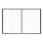 Blueline - 2026 Agenda hebdomadaire DuraFlex avec Couverture texturé extra robuste - 11 po x 9-1/4 po - Noir - Bilingue-Calendrier de référence sur 12 mois sur chaque page double