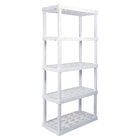 Oskar - Étagère de rangement grande à 5 niveaux - 18 po x 36 po x 74 po - blanc-Capacité totale de 750 lb (340 kg), 150 lb par étagère