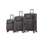 Champs - Ensemble de 3 valises extensibles de la "Classic II" - Noir-De la collection Classic II
