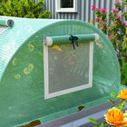 Outsunny - serre de jardin portable 10 pi x 3 pi x 2 pi, blanc- Bâche en plastique renforcée, avec un rebord prolongé de 3,9 po (10 cm) pour lester ou enterrer dans le sol

