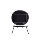 Manhattan Comfort - Ensemble de 4 chaises de salle à manger Jardin 19,09 po style industriel chic, rembourrées, noir et gris-Garantie limitée du fabricant de 30 jours