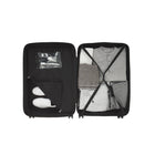 Bondstreet - Valsie d'enregistrement rigide 30.50po de la collection Panoramic - Noir-Intérieur doublé avec panneau de séparation, poches pratiques et sangles de serrage pour garder le contenu organisé et en place.