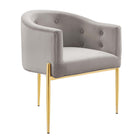 Modway - Savour Touffe Performance Velvet Chaise d’accent - Gris clair-Chaise d’accent touffée