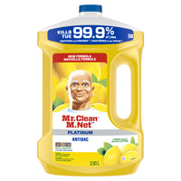 Mr. Clean - Nettoyant multi-surfaces antibactérien - Citron - 2,93 L-Déloge 100 % de la saleté et de la graisse