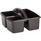 Teacher Created Resources - Caddy de rangement en plastique, noir, paquet de 6-Fabriqué à partir de plastique durable et comprend des compartiments divisés pour une organisation facile.