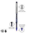 uni-ball - Stylos à bille roulante Vision Needle – 0,7 mm – bleu – paquet de 12-0.7mm Pointe Fine
